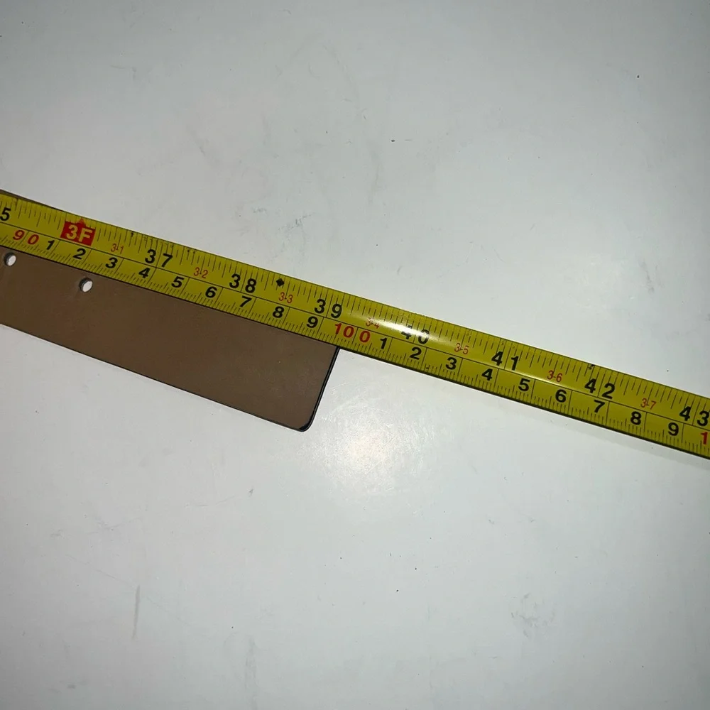 Michael Kors Brown Logo Print Fashion Belt with GoldTone Buckle size M